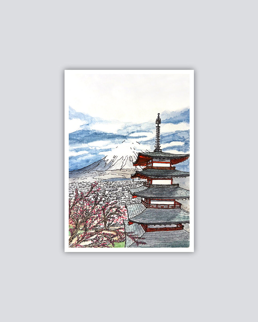 Mount Fuji and Chureito - Print
