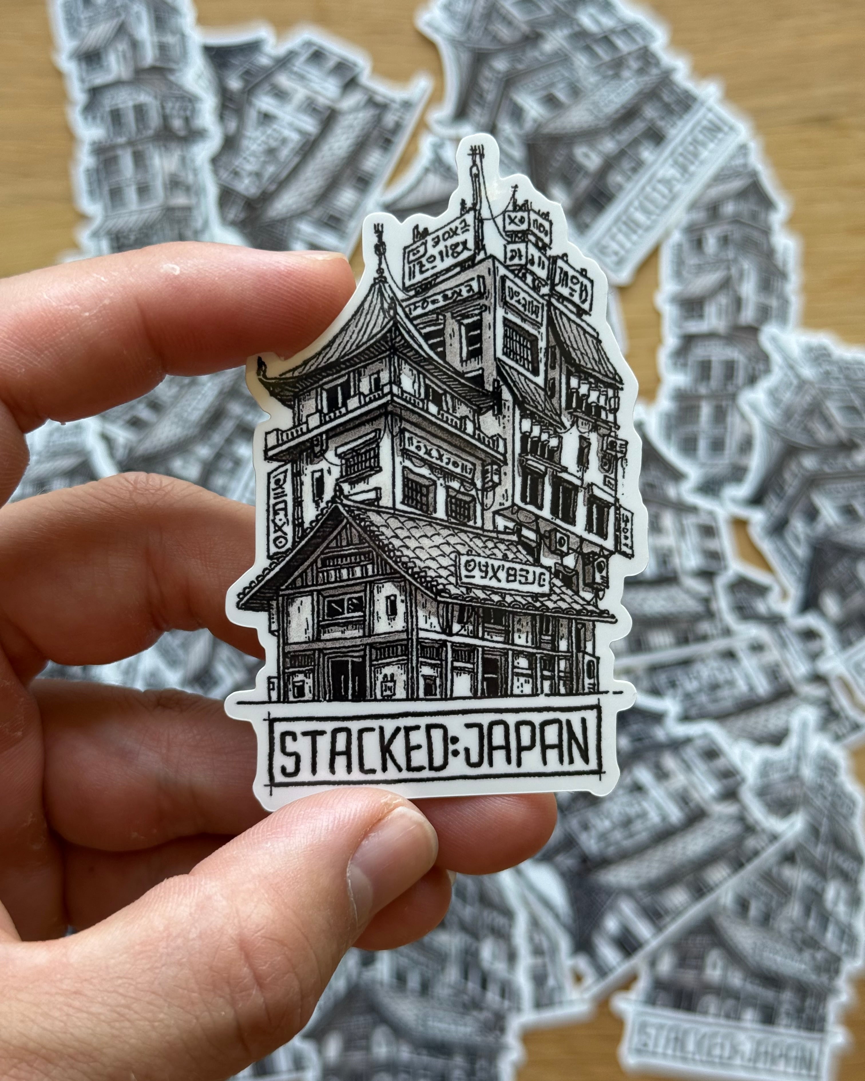 Stacked: Japan Sticker