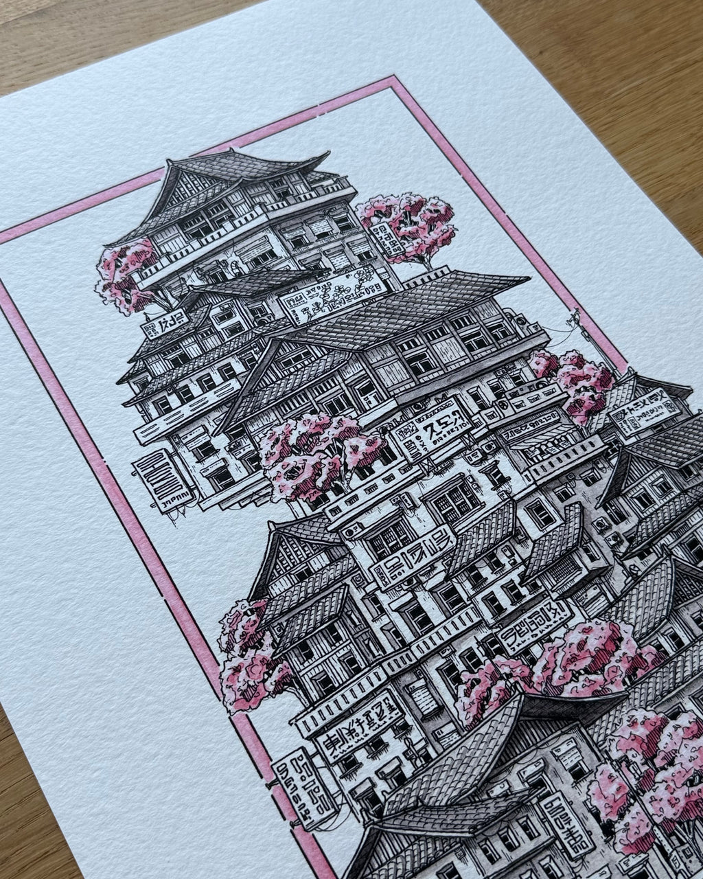 Sakura Town - Limited Edition Print