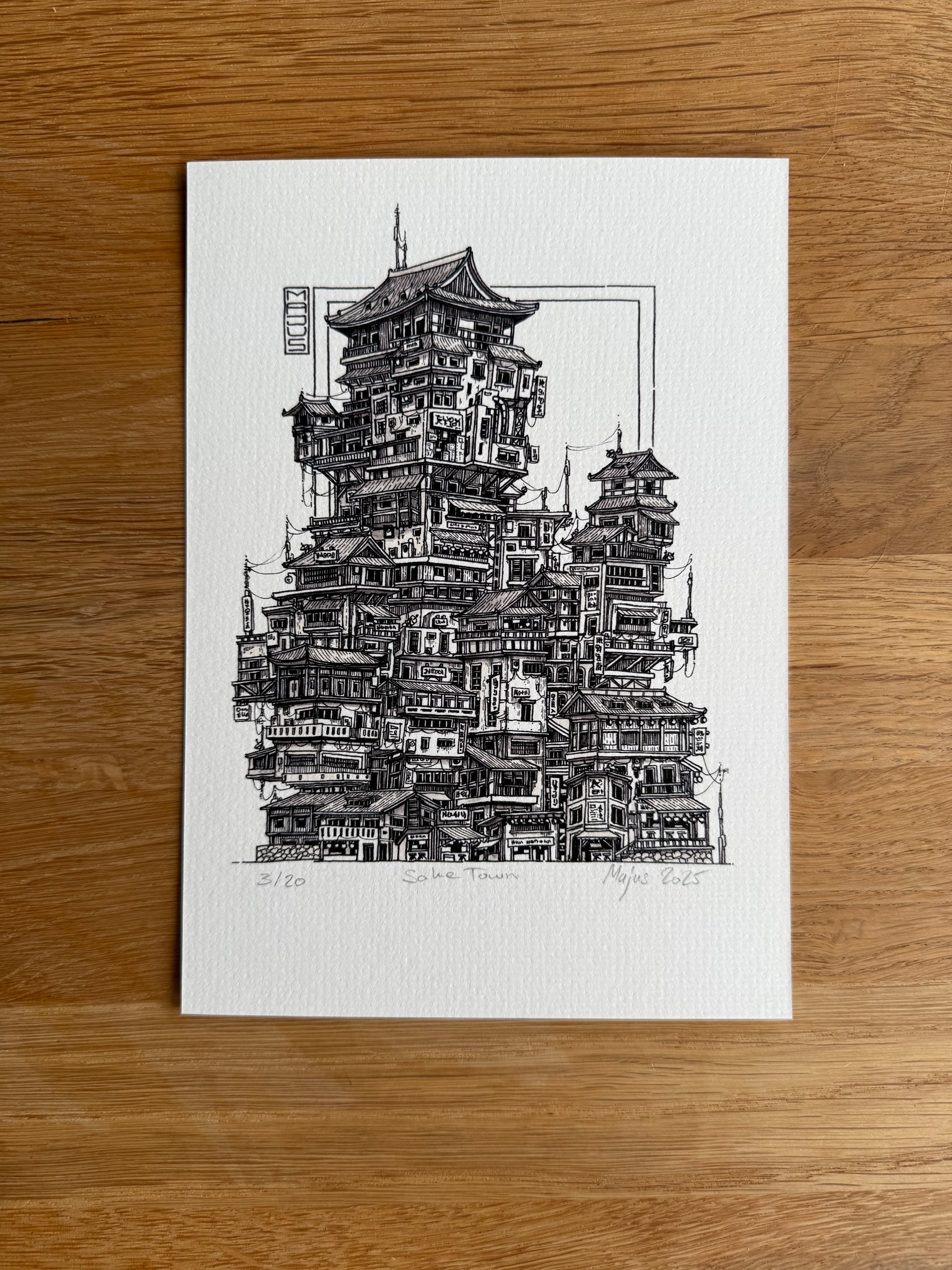 Sake Town - Limited Edition Print