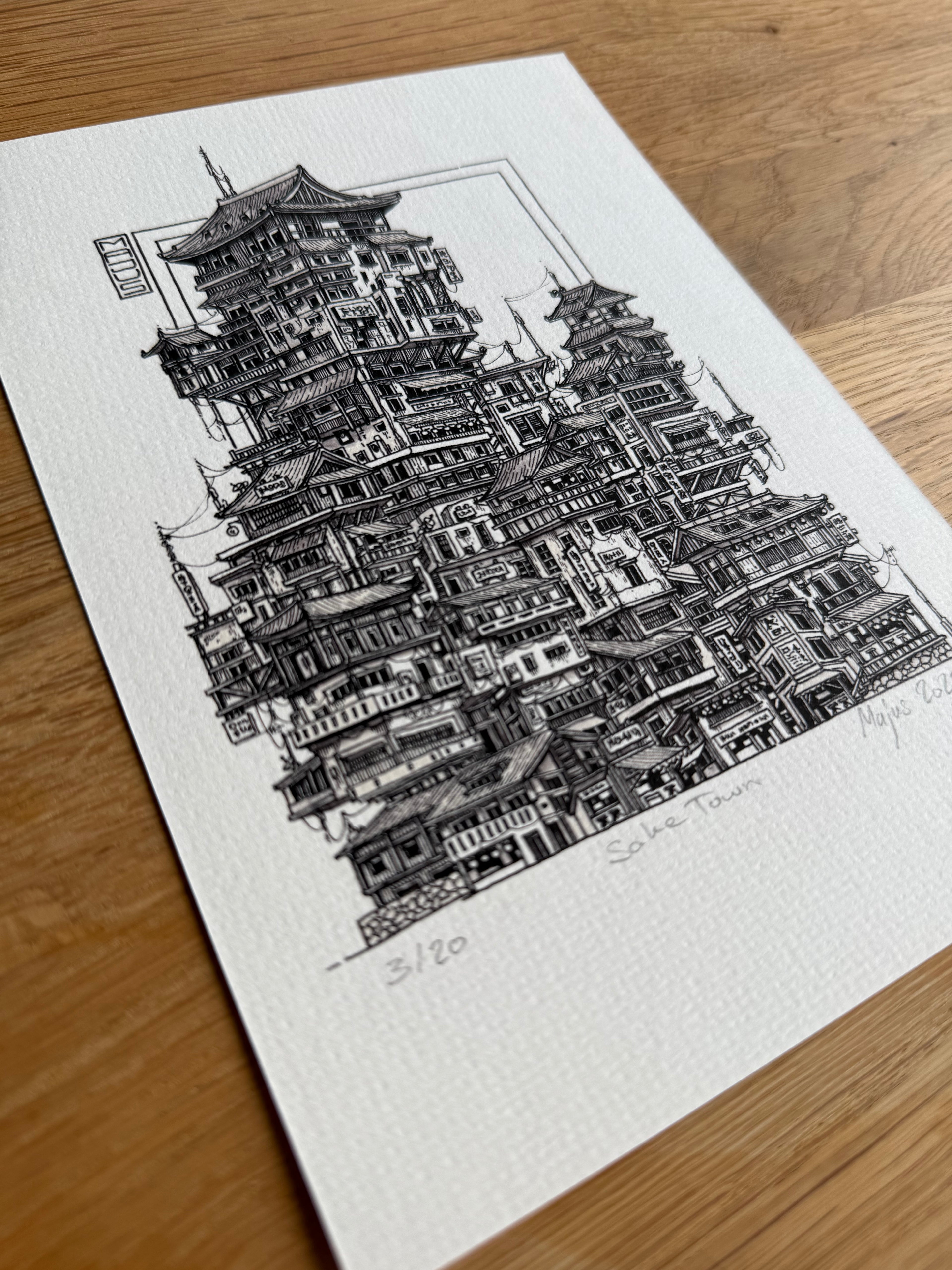 Sake Town - Limited Edition Print