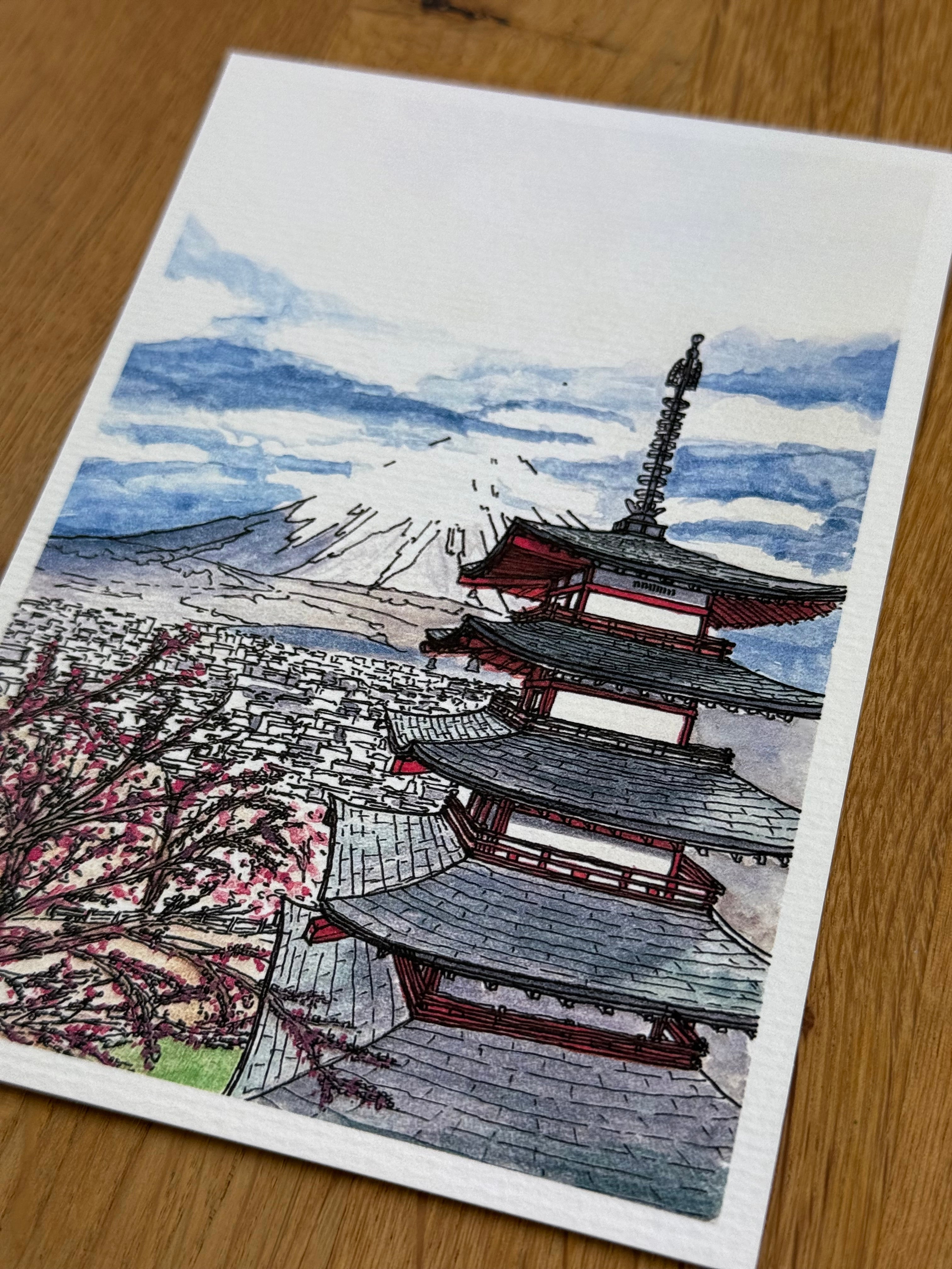Mount Fuji and Chureito - Print