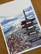 Mount Fuji and Chureito - Print